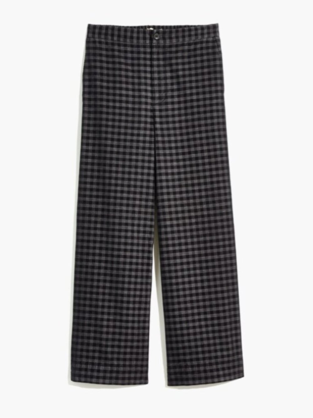 Madewell Huston Button-Front Ankle Pants in Checked Corduroy size Small - Picture 5 of 14